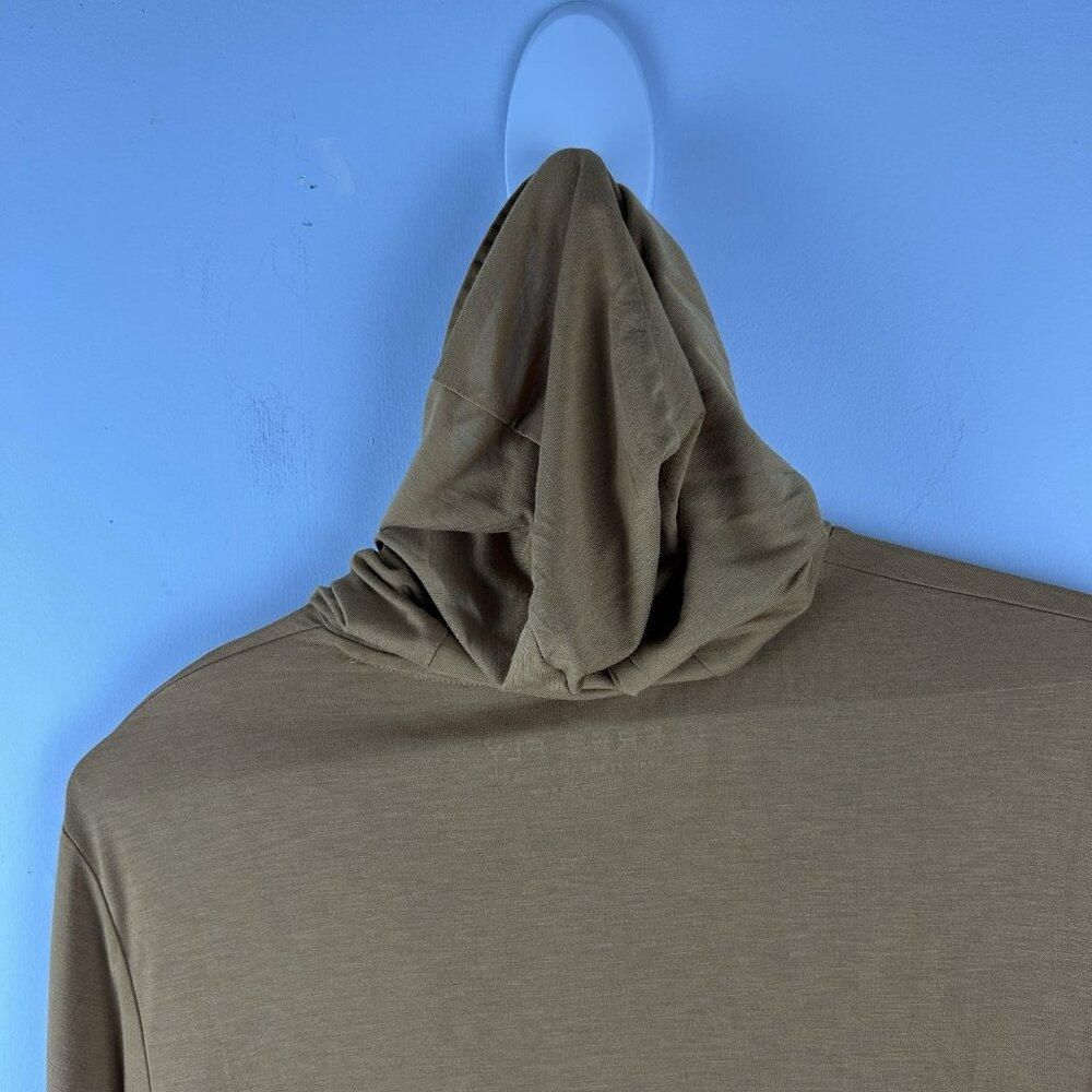 FREE FLY Mens Bamboo Shade Hoodie Long Sleeve Lightweight Russet Size Small NEW - Picture 8 of 10